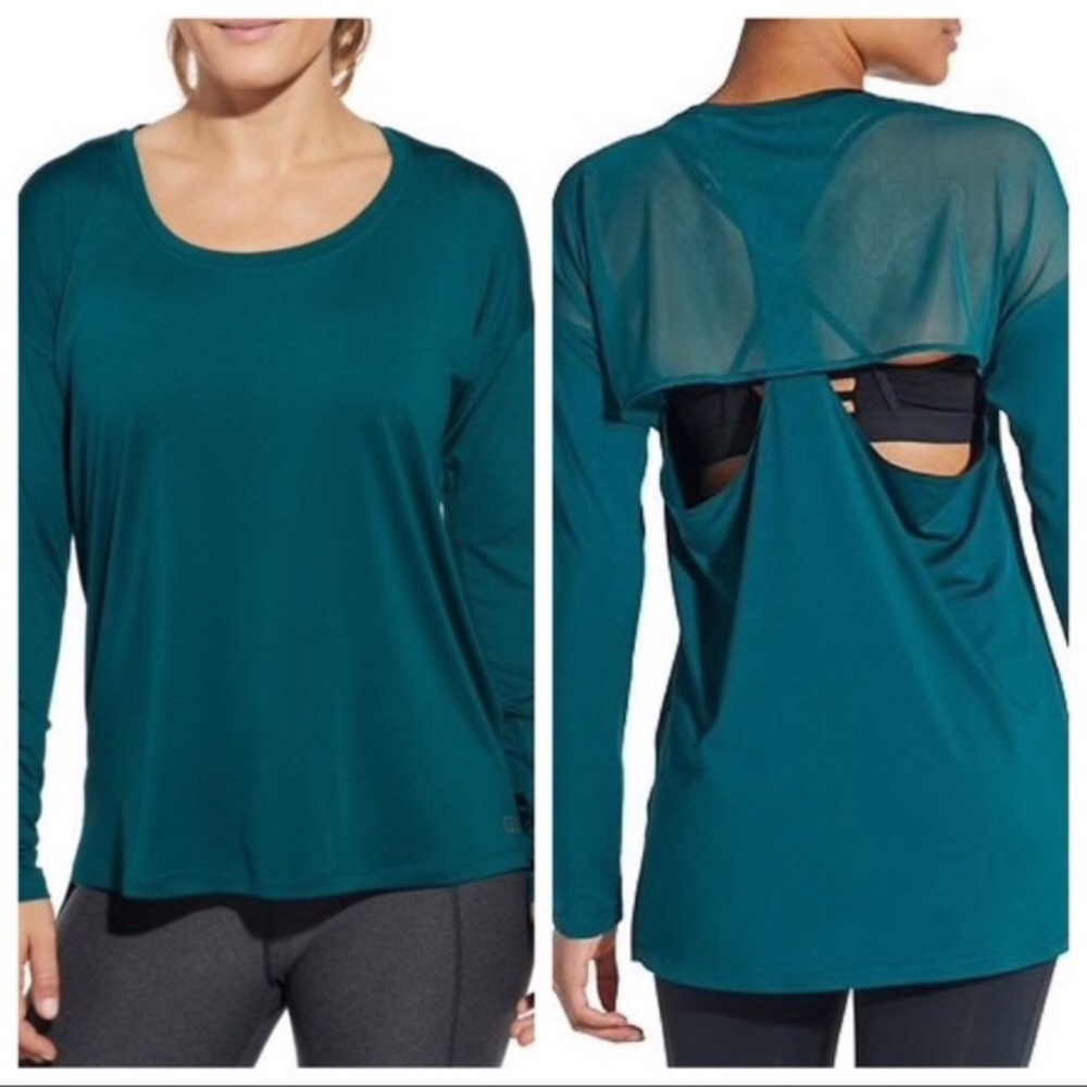 Calia by CU Mesh Back Long Sleeve Top - Size Medium